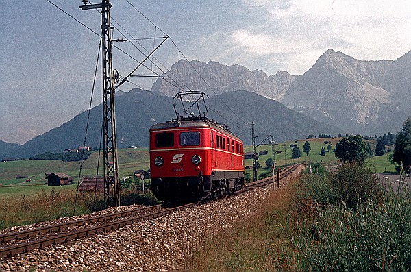 Foto:: OeBB 1110.15 / Mittenwald / 18.09.1980 (Foto,Fotos,Bilder,Bild,)