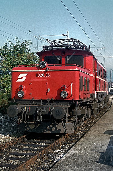 Foto:: OeBB 1020.36 / Garmisch-Partenkirchen / 20.09.1980 (Foto,Fotos,Bilder,Bild,)