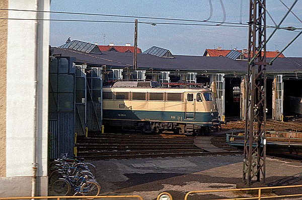 Foto:: DB 110 293-8 / Freilassing / 27.09.1980 (Foto,Fotos,Bilder,Bild,)