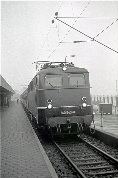 Foto:: DB 140 543-0 / Norddeich-Mole / 01.02.1981 (Foto,Fotos,Bilder,Bild,)