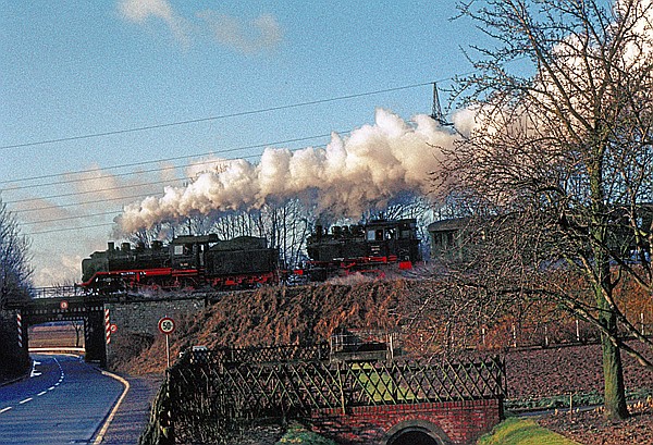 Foto:: EK 24 009 + 80 039 / Neubeckum / 31.01.1982 (Foto,Fotos,Bilder,Bild,)