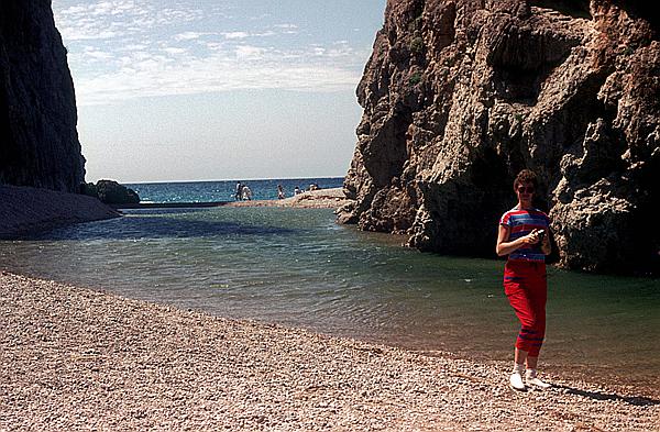 Foto:: Bucht / Sa Calobra / Mai 1984 (Foto,Fotos,Bilder,Bild,)
