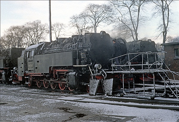 Foto:: DR 99 7238-1 + DR 99 7241-5 + DR 99 7231-6 / Wernigerode / 02.03.1990 (Foto,Fotos,Bilder,Bild,)