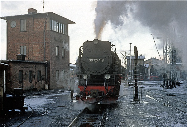 Foto:: DR 99 7244-9 / Wernigerode / 02.03.1990 (Foto,Fotos,Bilder,Bild,)