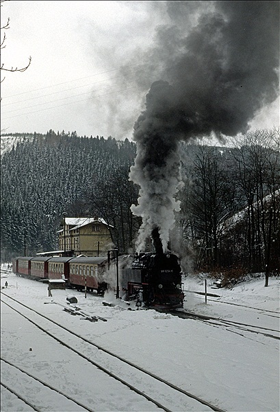 Foto:: DR 99 7234-0 / Eisfelder-Talmuehle / 03.03.1990 (Foto,Fotos,Bilder,Bild,)