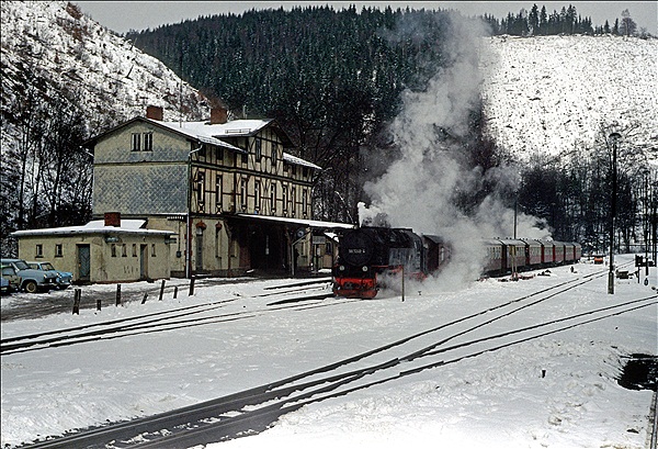 Foto:: DR 99 7246-4 / Eisfelder-Talmuehle / 03.03.1990 (Foto,Fotos,Bilder,Bild,)