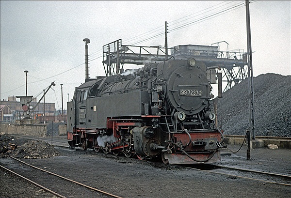Foto:: DR 99 7237-3 / Nordhausen / 04.03.1990 (Foto,Fotos,Bilder,Bild,)