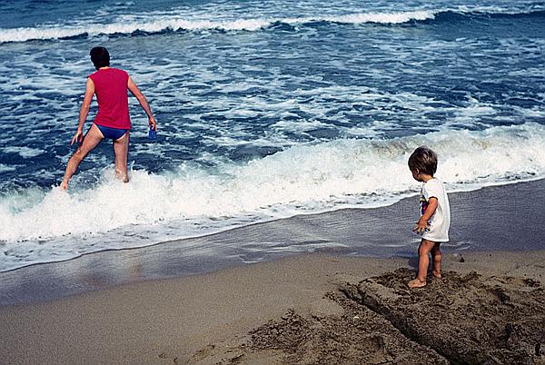 Foto:: Strand / Arkasa / Juni 1990 (Foto,Fotos,Bilder,Bild,)