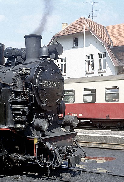 Foto:: DR 99 2331-9 / Kuehlungsborn / 23.06.1990 (Foto,Fotos,Bilder,Bild,)