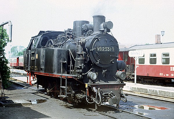 Foto:: DR 99 2331-9 / Kuehlungsborn / 23.06.1990 (Foto,Fotos,Bilder,Bild,)