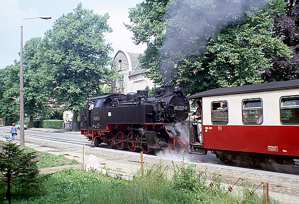 Foto:: DR 99 2321-0 / Bad Doberan / 23.06.1990 (Foto,Fotos,Bilder,Bild,)