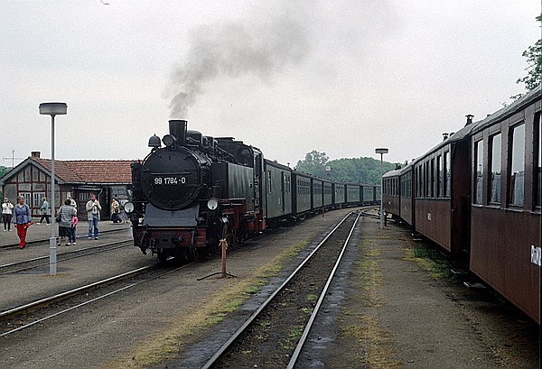 Foto:: DR 99 1784-0 / Putbus / 15.06.1991 (Foto,Fotos,Bilder,Bild,)