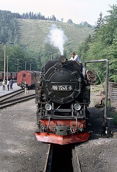 Foto:: DR 99 7245-6 / Eisfelder Talmuehle / 01.08.1992 (Foto,Fotos,Bilder,Bild,)