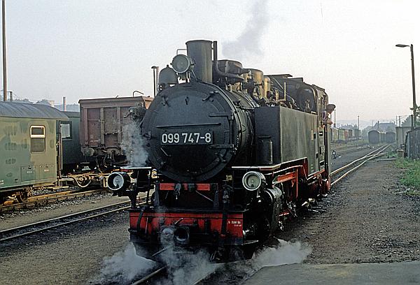 Foto:: DB 099 747-8 / Freital-Hainsberg / 25.09.1992 (Foto,Fotos,Bilder,Bild,)