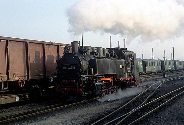 Foto:: DB 099 747-8 / Freital-Hainsberg / 25.09.1992 (Foto,Fotos,Bilder,Bild,)