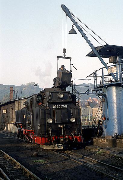 Foto:: DB 099 747-8 / Freital-Hainsberg / 25.09.1992 (Foto,Fotos,Bilder,Bild,)