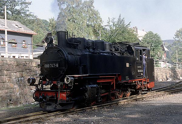 Foto:: DB 099 747-8 / Kipsdorf / 25.09.1992 (Foto,Fotos,Bilder,Bild,)