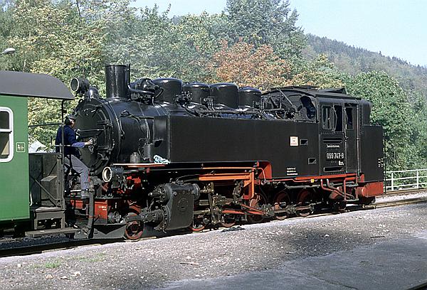 Foto:: DB 099 747-8 / Kipsdorf / 25.09.1992 (Foto,Fotos,Bilder,Bild,)