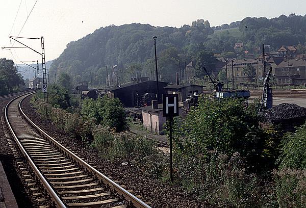 Foto:: Bahnbetriebswerk / Freital-Hainsberg / 25.09.1992 (Foto,Fotos,Bilder,Bild,)