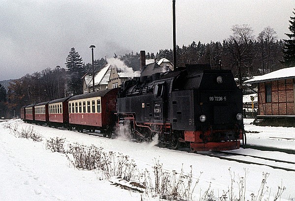 Foto:: DR 99 7236-5 / Elend / 14.11.1992 (Foto,Fotos,Bilder,Bild,)