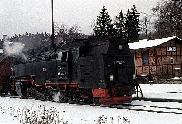 Foto:: DR 99 7236-5 / Elend / 14.11.1992 (Foto,Fotos,Bilder,Bild,)