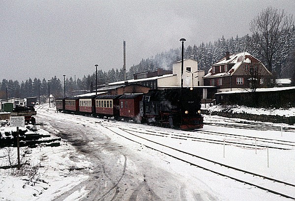 Foto:: DR 99 7247-2 / Benneckenstein / 14.11.1992 (Foto,Fotos,Bilder,Bild,)