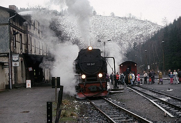 Foto:: DR 99 7247-2 / Eisfelder Talmuehle / 14.11.1992 (Foto,Fotos,Bilder,Bild,)