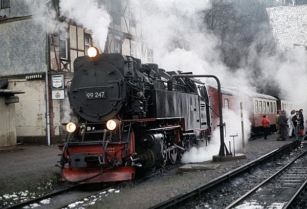 Foto:: DR 99 7247-2 / Eisfelder Talmuehle / 14.11.1992 (Foto,Fotos,Bilder,Bild,)