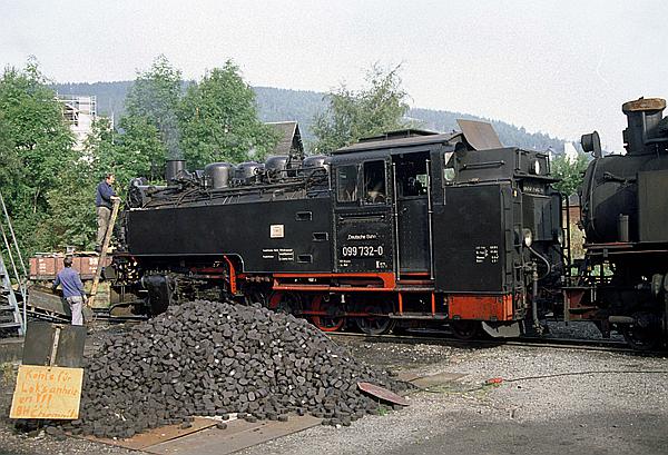Foto:: DB 099 732-0 / Oberwiesenthal / 27.08.1994 (Foto,Fotos,Bilder,Bild,)