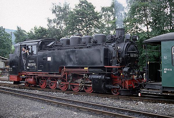Foto:: DB 099 737-9 / Cranzahl / 27.08.1994 (Foto,Fotos,Bilder,Bild,)