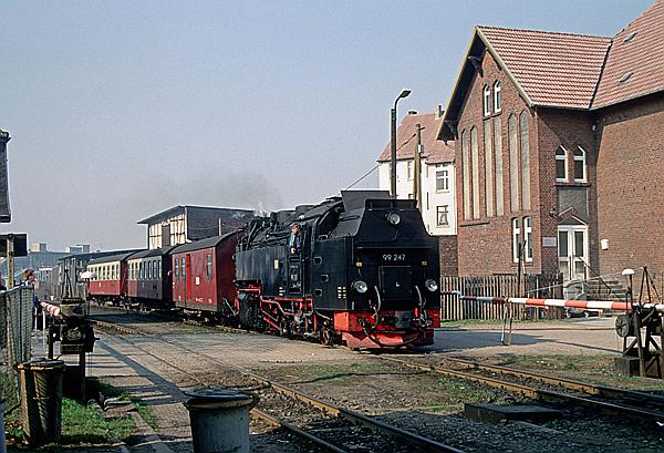 Foto:: DR 99 7247-2 / Nordhausen / 11.03.1995 (Foto,Fotos,Bilder,Bild,)