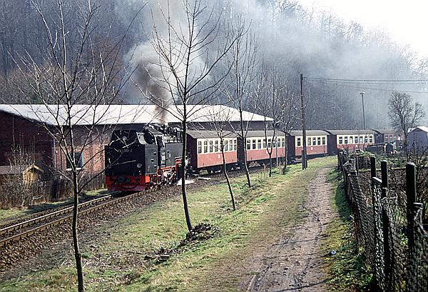 Foto:: DR 99 7233-2 / Ilfeld / 11.03.1995 (Foto,Fotos,Bilder,Bild,)