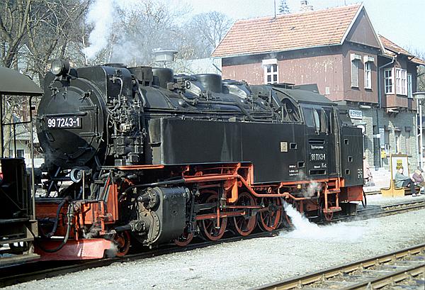 Foto:: DR 99 7243-1 / Alexisbad / 11.03.1995 (Foto,Fotos,Bilder,Bild,)