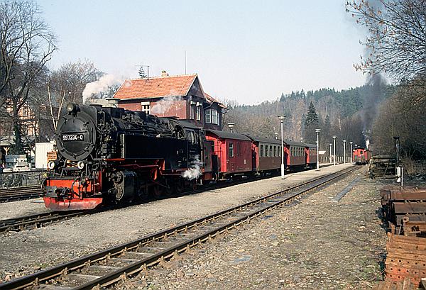 Foto:: DR 99 7234-0 / Alexisbad / 11.03.1995 (Foto,Fotos,Bilder,Bild,)
