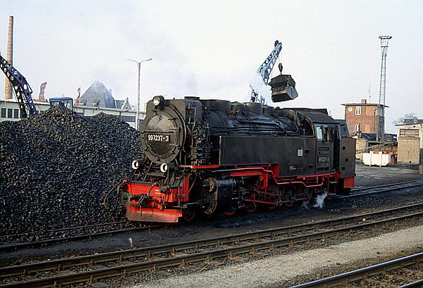 Foto:: DR 99 7237-3 / Wernigerode / 11.03.1995 (Foto,Fotos,Bilder,Bild,)