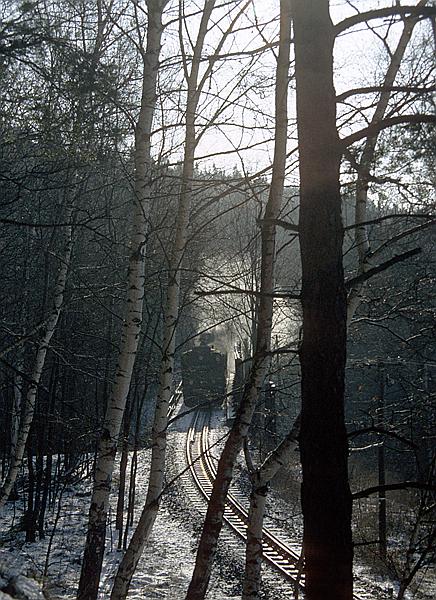 Foto:: DB 099 736-1 / Rabenau - Malter / 05.01.1996 (Foto,Fotos,Bilder,Bild,)