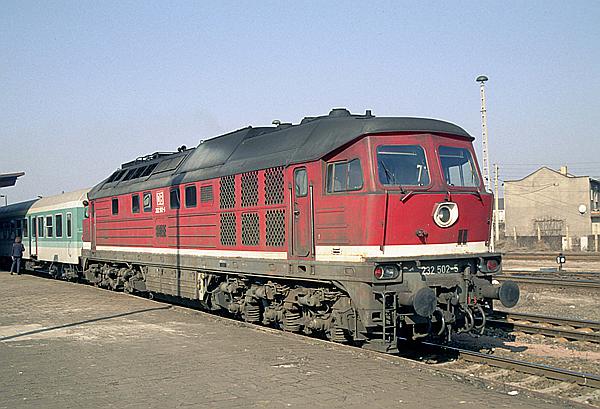 Foto:: DB 232 502-5 / Halberstadt /17.03.1996 (Foto,Fotos,Bilder,Bild,)