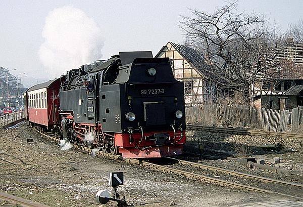 Foto:: DR 99 7237-3 / Wernigerode /17.03.1996 (Foto,Fotos,Bilder,Bild,)