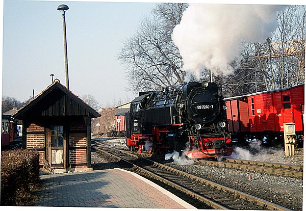 Foto:: DR 99 7240-7 / Wernigerode /17.03.1996 (Foto,Fotos,Bilder,Bild,)