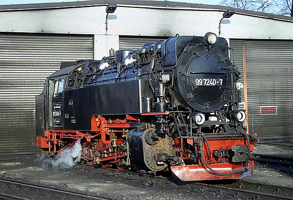 Foto:: DR 99 7240-7 / Wernigerode /17.03.1996 (Foto,Fotos,Bilder,Bild,)