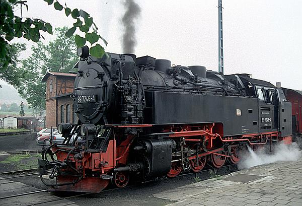 Foto:: DR 99 7246-4 / Gernrode / 10.06.1996 (Foto,Fotos,Bilder,Bild,)
