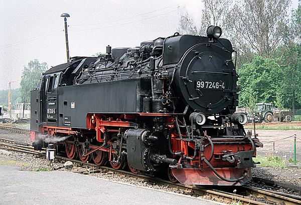Foto:: DR 99 7246-4 / Harzgerode / 10.06.1996 (Foto,Fotos,Bilder,Bild,)