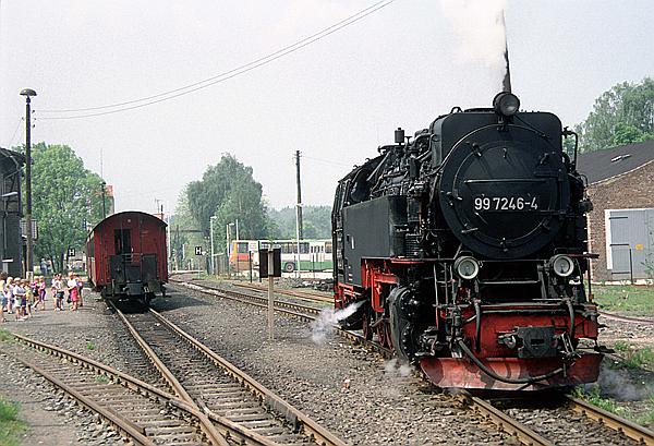 Foto:: DR 99 7246-4 / Harzgerode / 10.06.1996 (Foto,Fotos,Bilder,Bild,)
