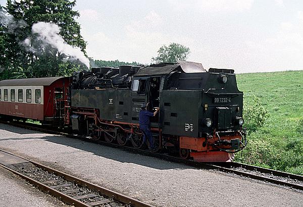 Foto:: DR 99 7232-4 / Stiege /10.06.1996 (Foto,Fotos,Bilder,Bild,)