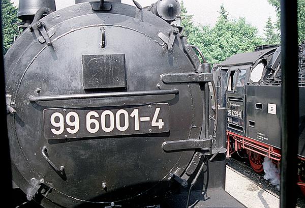 Foto:: DR 99 6001-4 + DR 99 7239-9 / Drei Annen Hohne /10.06.1996 (Foto,Fotos,Bilder,Bild,)