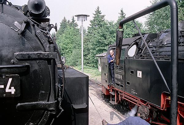 Foto:: DR 99 6001-4 + DR 99 7239-9 / Drei Annen Hohne /10.06.1996 (Foto,Fotos,Bilder,Bild,)