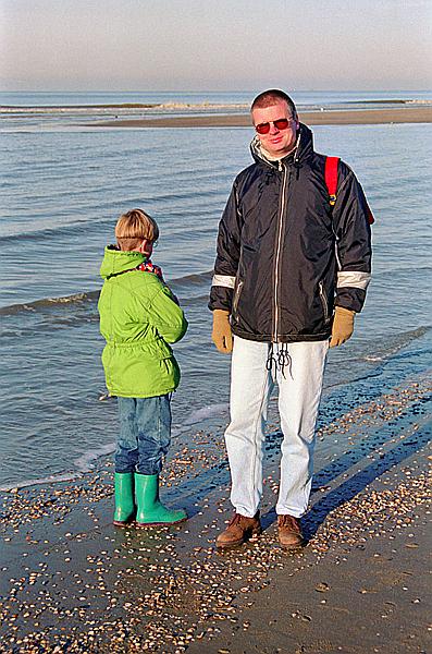 Foto:: Siegmar und Mirko / Nordwijk / 26.12.1996 (Foto,Fotos,Bilder,Bild,)