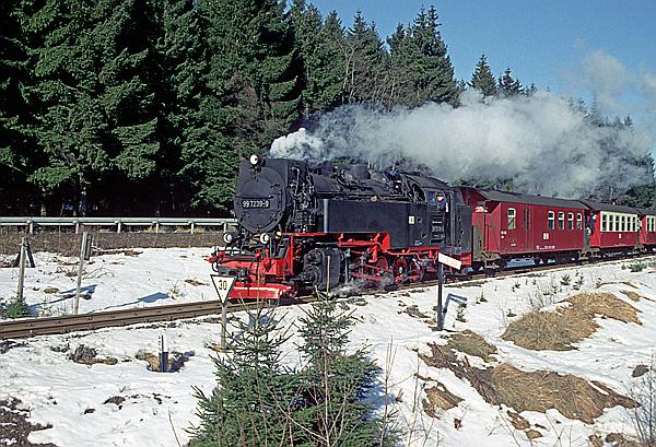 Foto:: DR 99 7239-9 / Drei Annen Hohne / 08.02.1997 (Foto,Fotos,Bilder,Bild,)