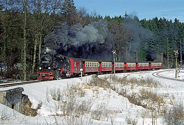 Foto:: DR 99 7245-6 / Drei Annen Hohne / 08.02.1997 (Foto,Fotos,Bilder,Bild,)