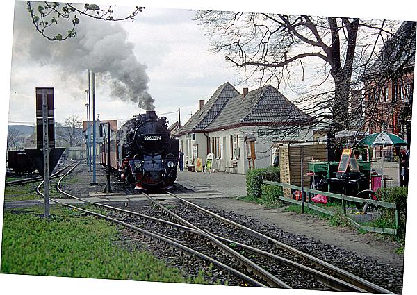 Foto:: DR 99 6001-4 / Gernrode / 15.04.1997 (Foto,Fotos,Bilder,Bild,)